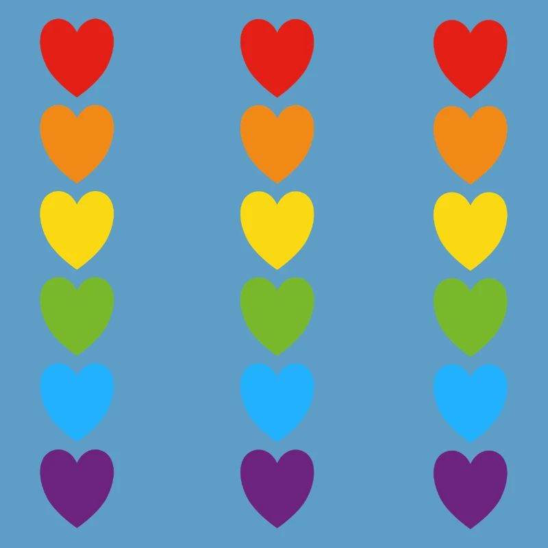 Stolz Regenbogenherzen