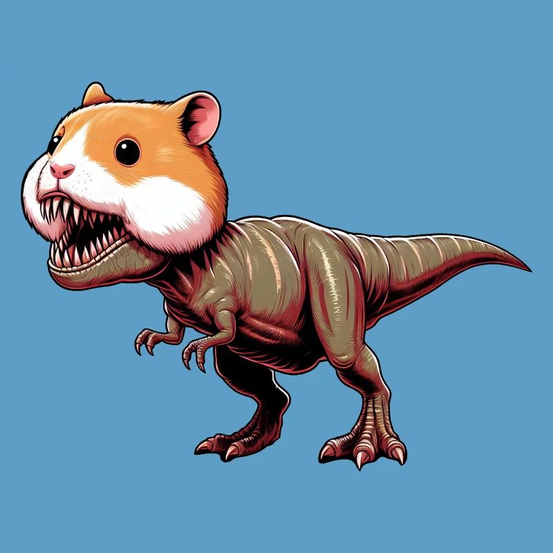 Hamster Dino T-Rex Mythical Creature Fantasy Creature