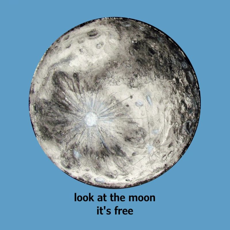 regarde la lune, c'est gratuit