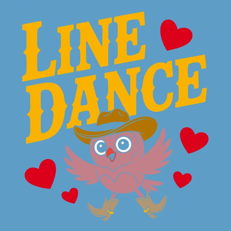 Linedance Eule mit Hut