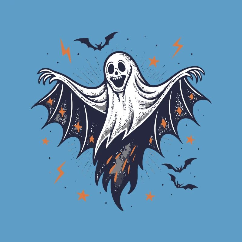 Fantôme Halloween Ailes Déployées