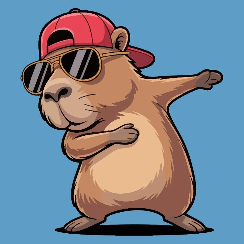 Cool Capybara Dabbing