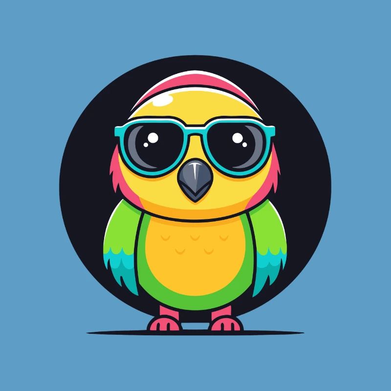 Rainbow Parakeet Glasses