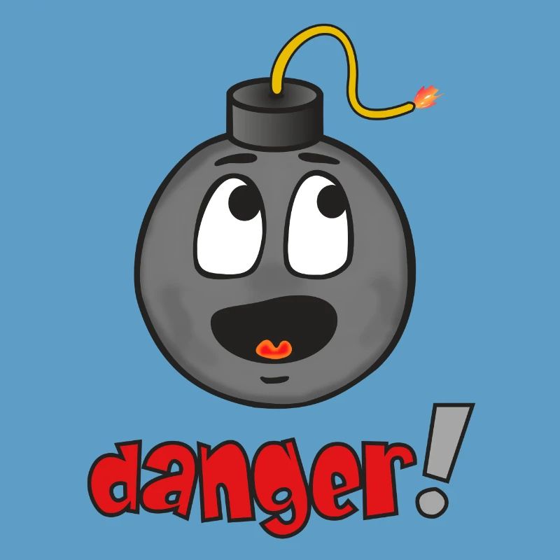 Danger Visage Explosif - Émoticône Drôle