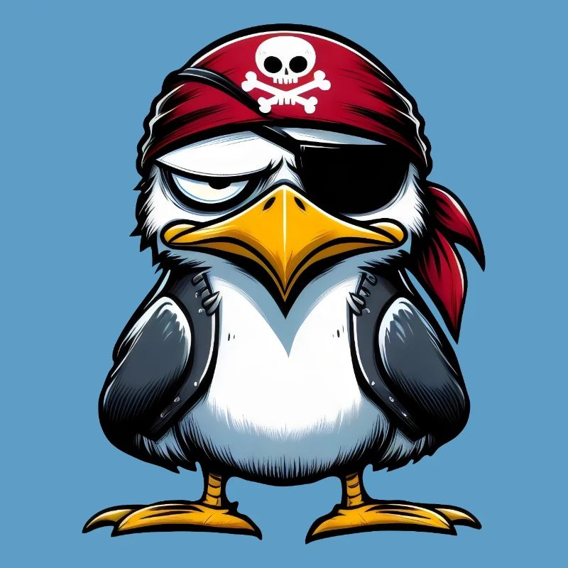 Seagull Pirate Eye Blindfold