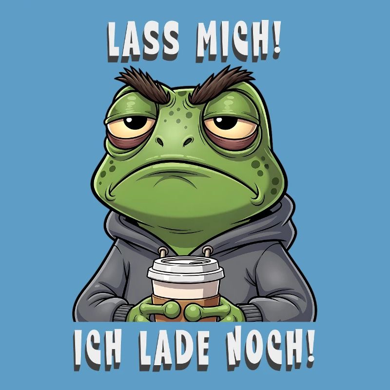 Grumpy Frog Coffee Saying Let Me I Invite