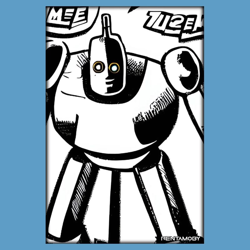 Robot Comic Future Cyborg Machine Technology