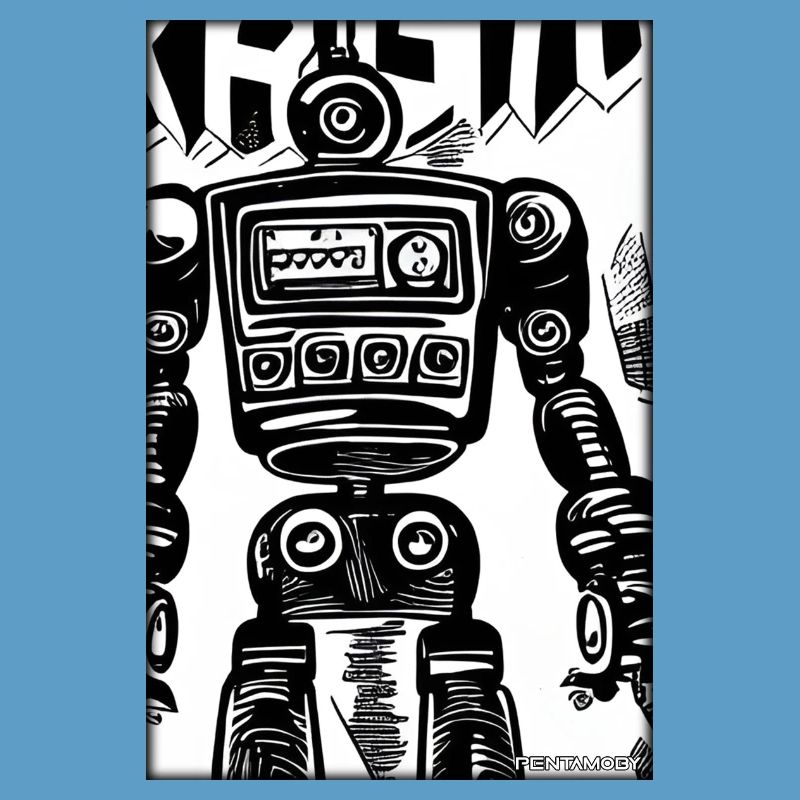 Robot Comic Future Cyborg Machine Technology