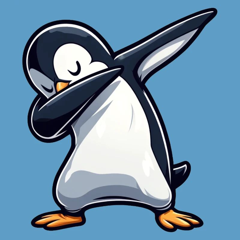 Pingouin Dab Dabbing Cool Décontracté