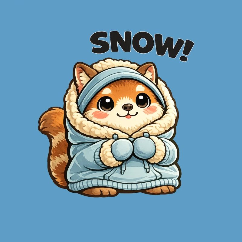 Fuchs im Winterpullover