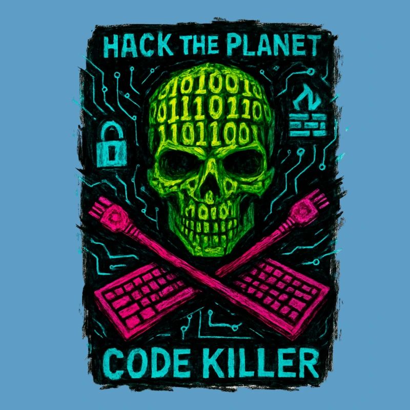 Hack the Planet Code Killer – Cybersicherheit