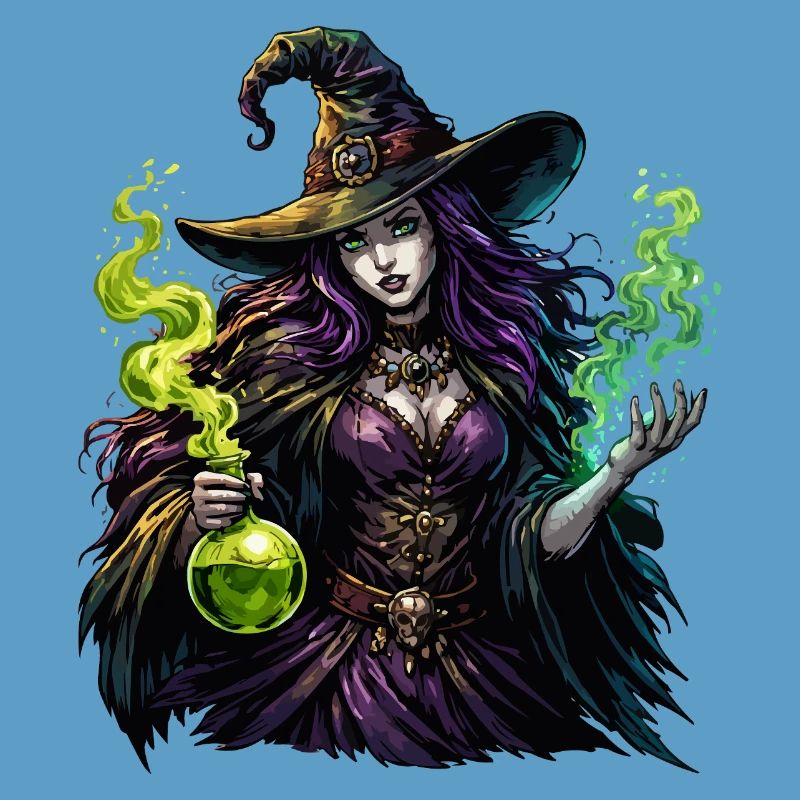 Sorcière avec Potion