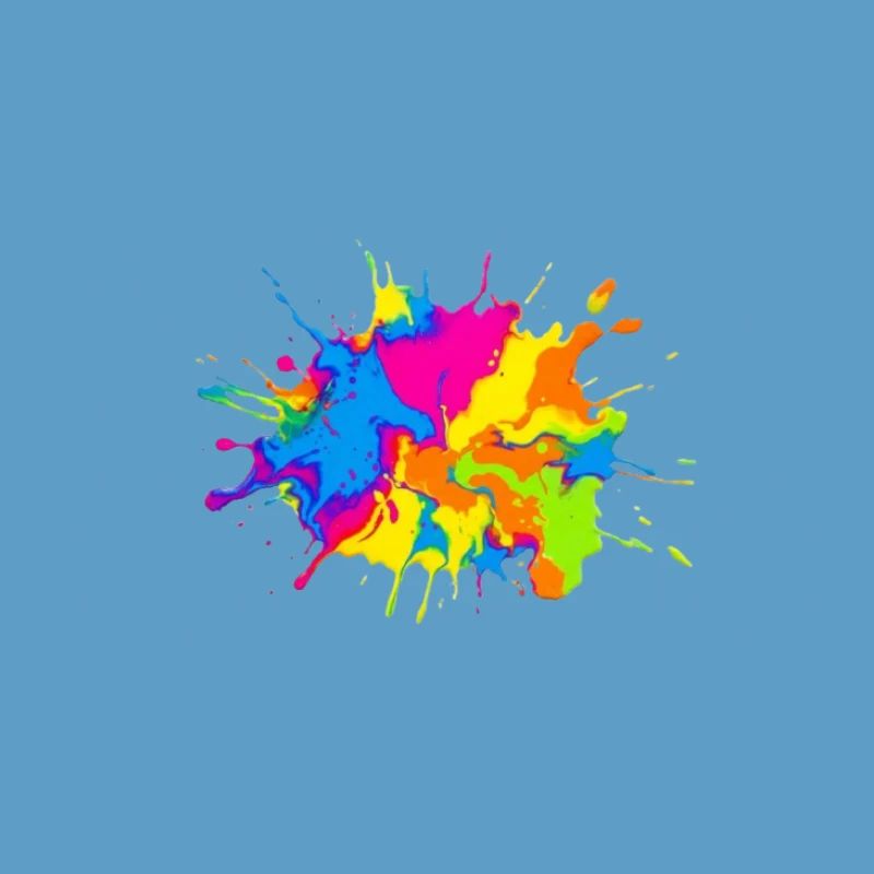 Regenbogenfarbe-Spritzexplosion