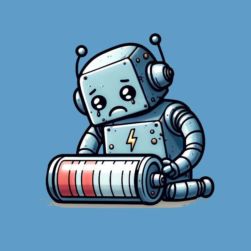 Robot Weak Battery Robo-Problems