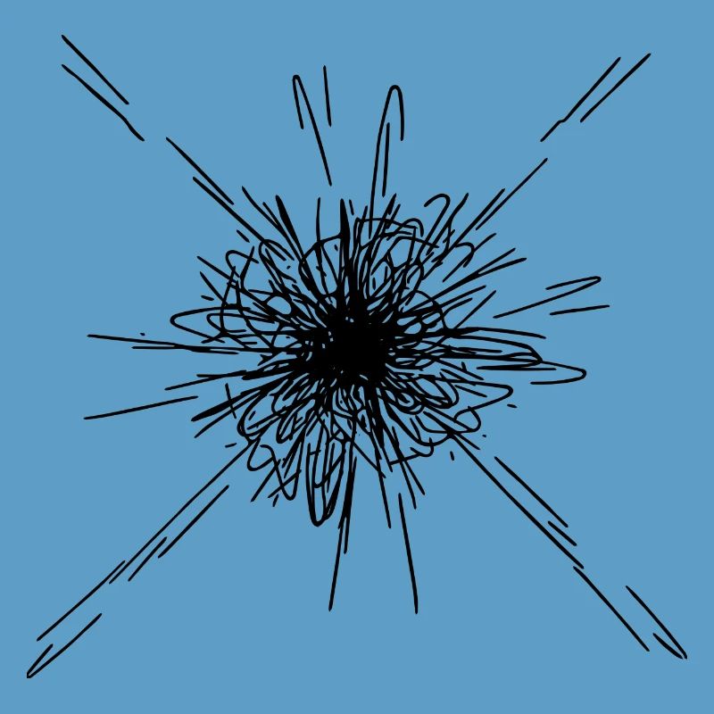 Mandala Explosion Lines Pattern