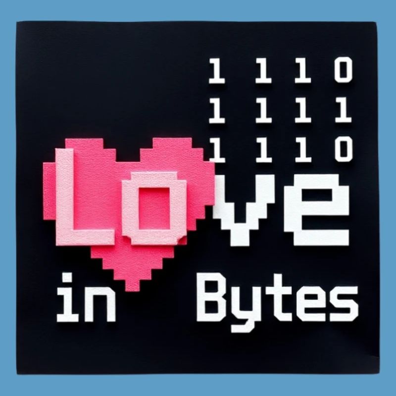 Liebe in Bytes Pixel Art