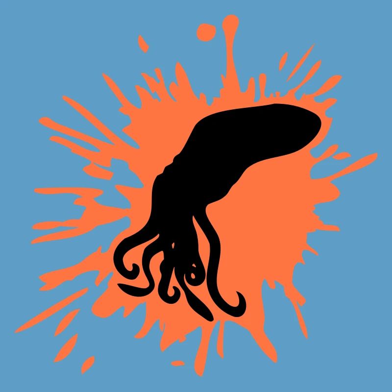 Octopus Paint Blobs Octopus Drops Graffiti Blobs