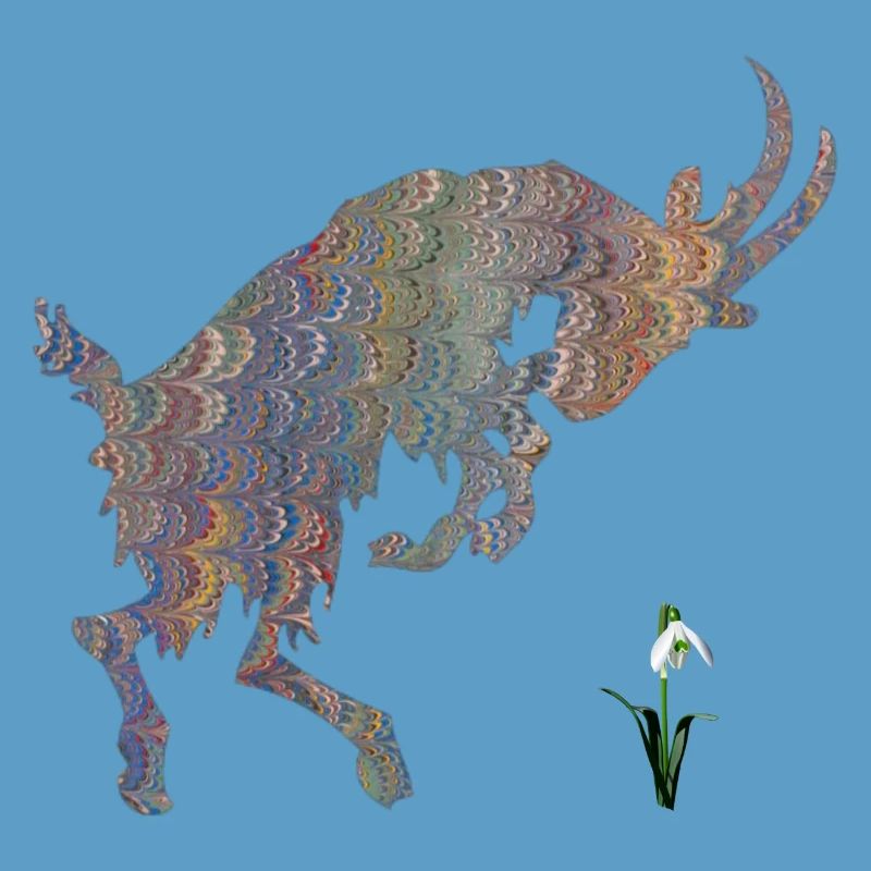 chèvre avec perce-neige e 49