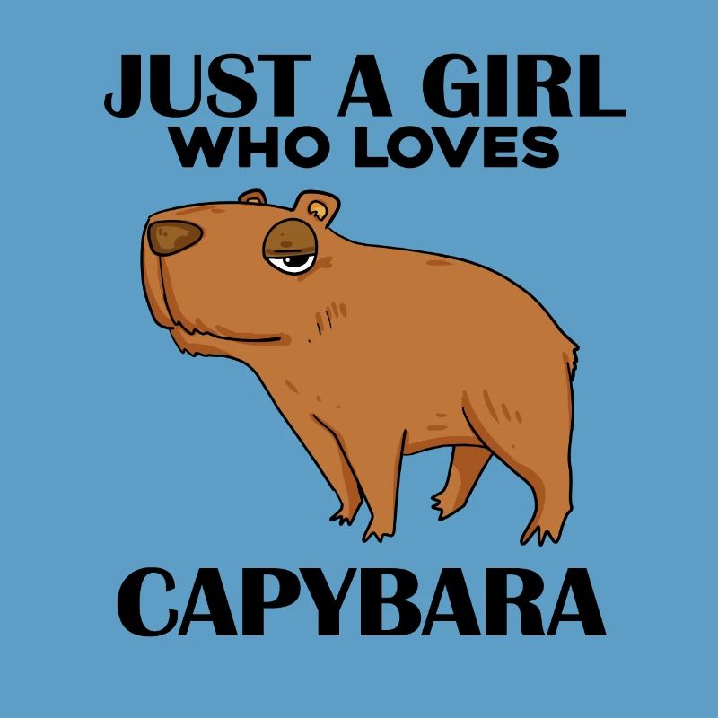 Capybara Mädchen Spruch