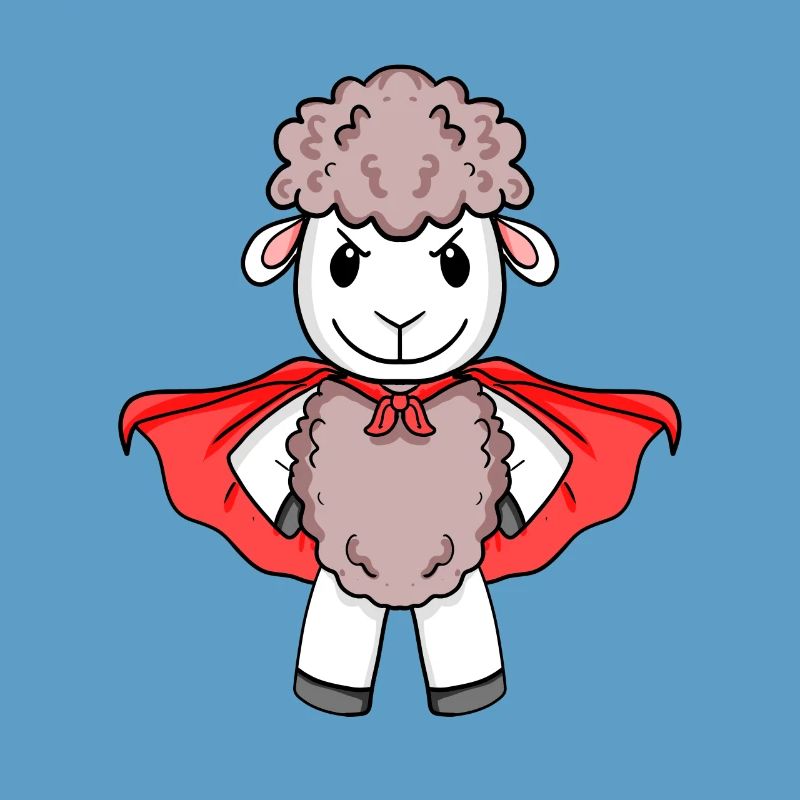 Schaf Superheld