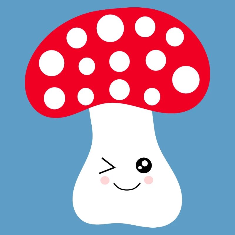 Kawaii, mushroom, toadstool