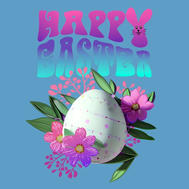 Joyeux Easter Easter Egg Floral