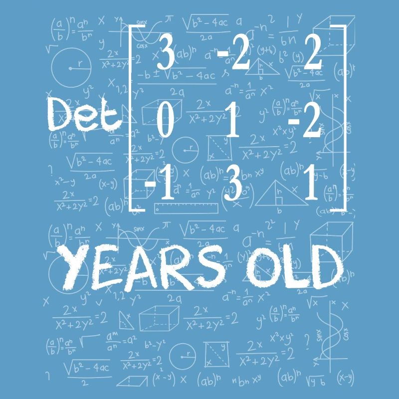 19e anniversaire 19 ans déterminant de matrice