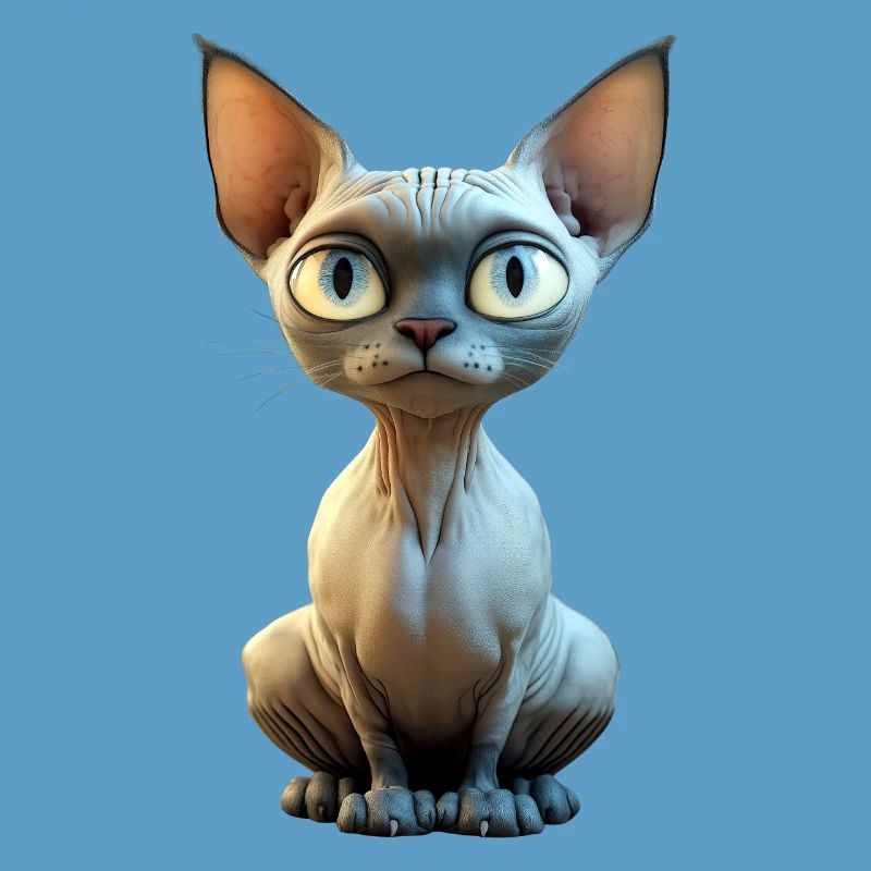 Chat Sphynx Chat Sphynx Chat Canadien Mignon Sphinx