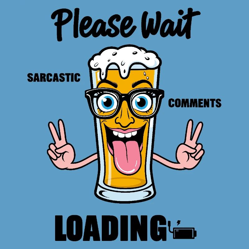Sarcastisch bierglas