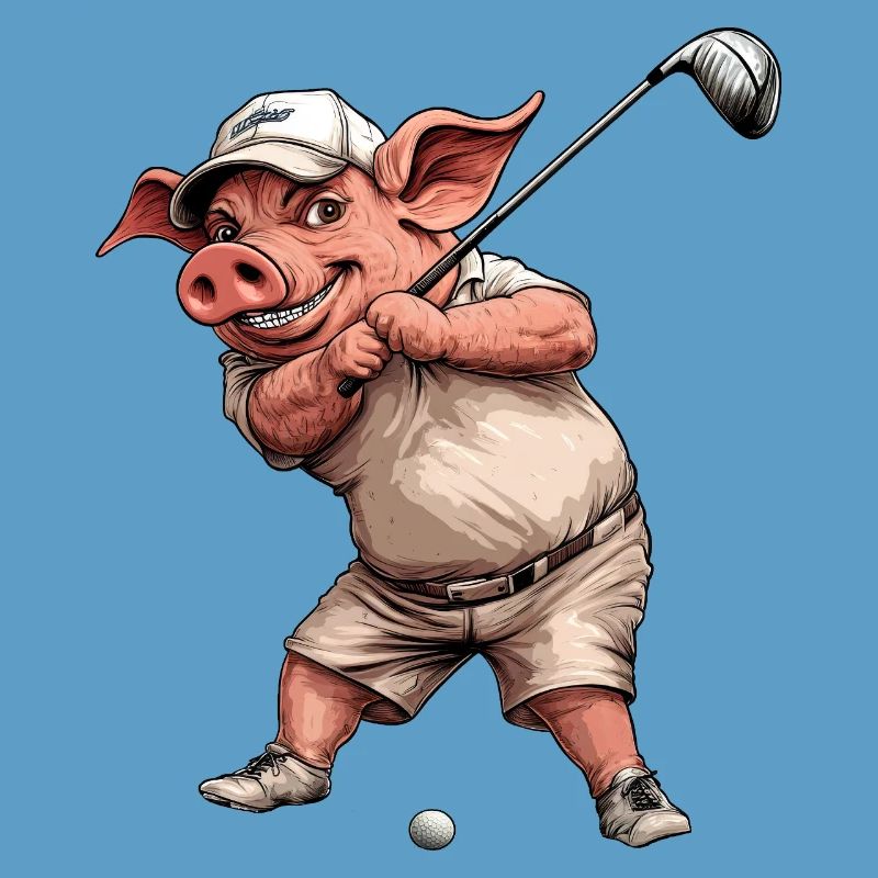 Cochon de golf