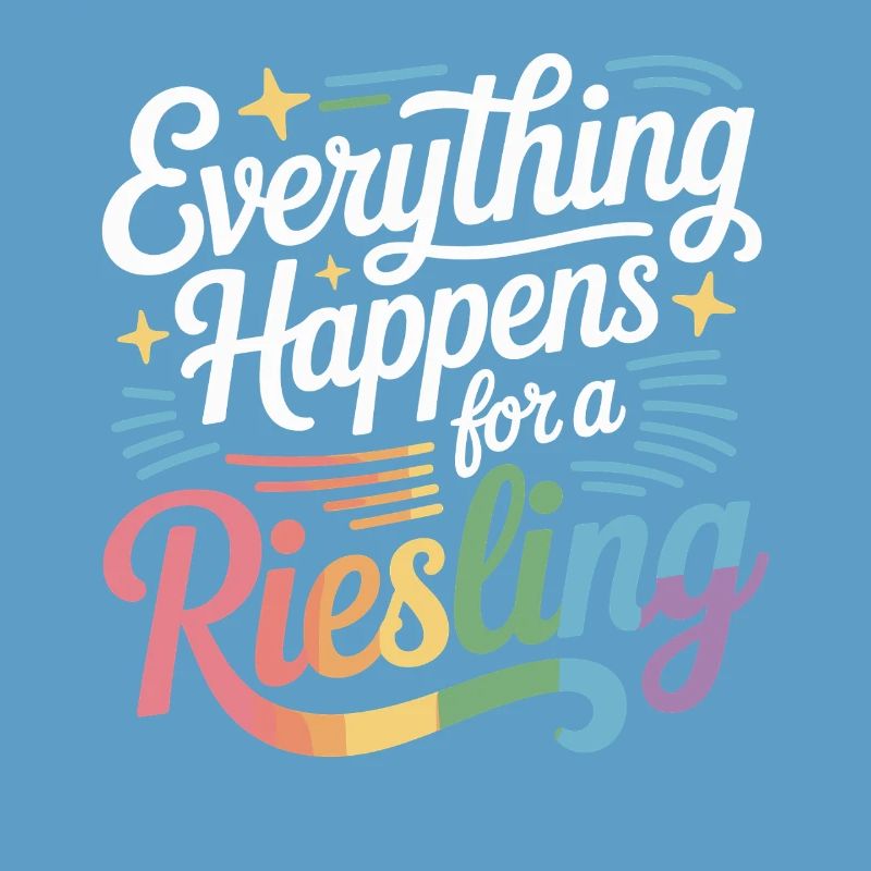 Wine Wine Drinker Everything Happens For A Riesling