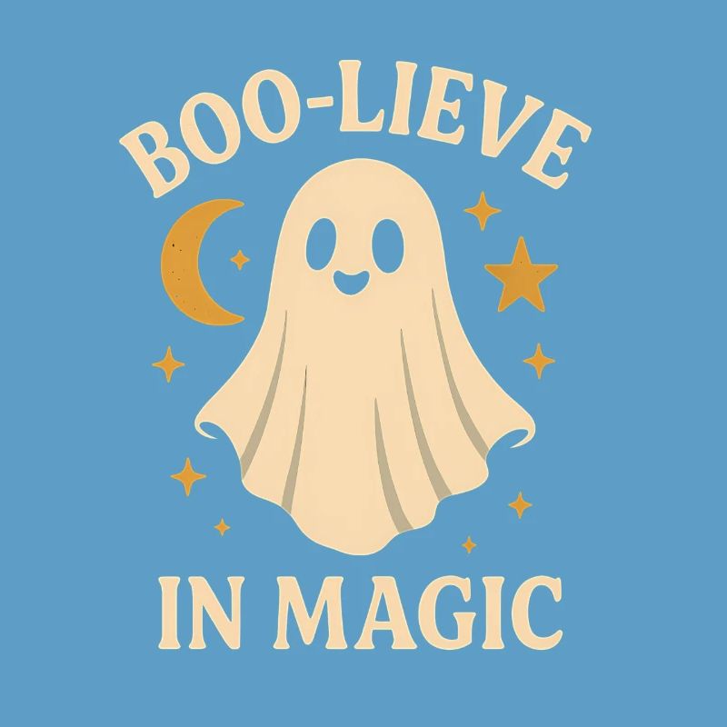 Ghost design with magic theme