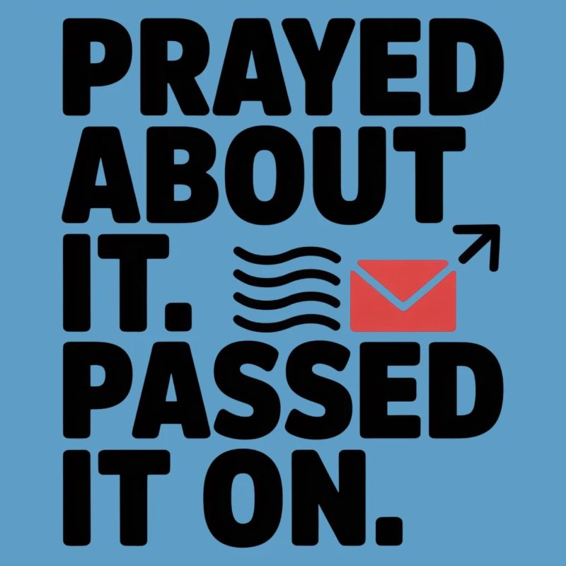 Prayed About It Passed It On Gebet