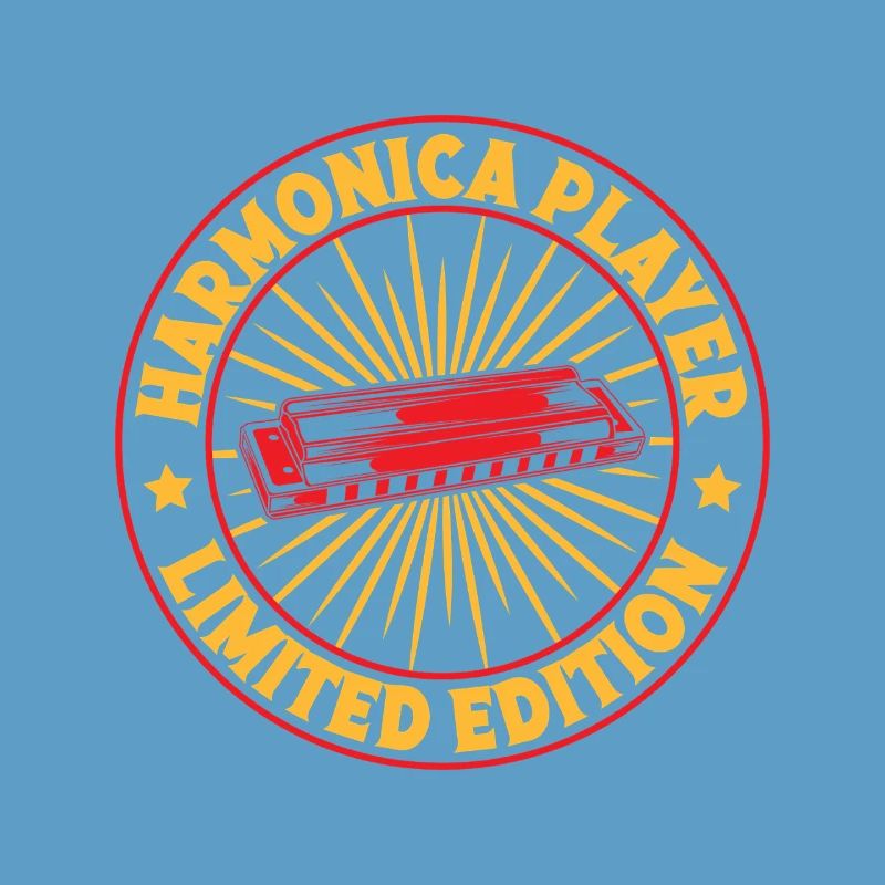 Funny Harmonica Player LImited Edition Harmonica