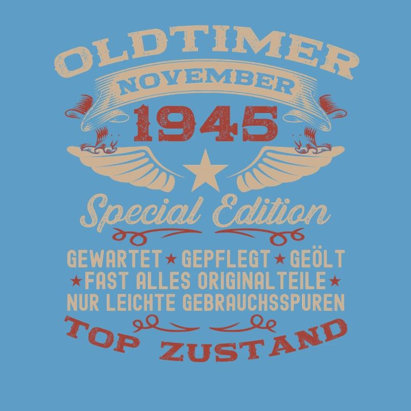 80. Geburtstag Geschenk Oldtimer November 1945