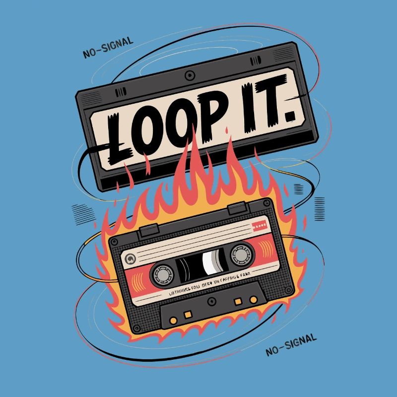 Loop It Flames Cassette