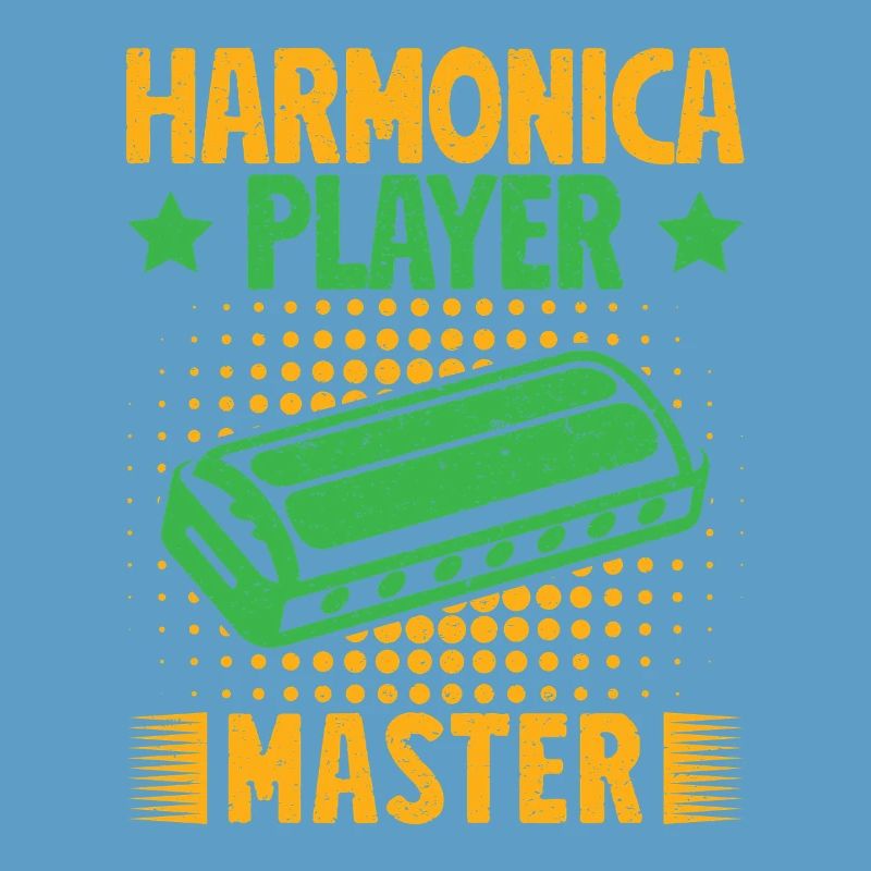 Funny Harmonica Player Master Harmonica
