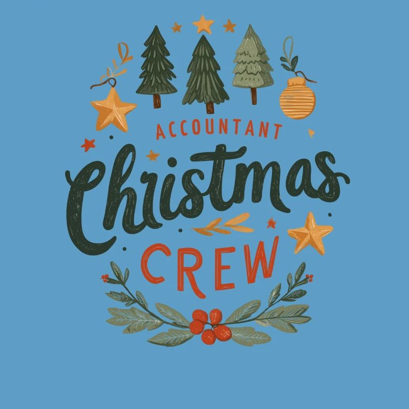 Comptable Christmas Crew Tee