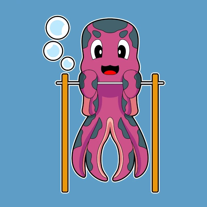 Octopus Bodybuilder Pull-ups Bodybuilding