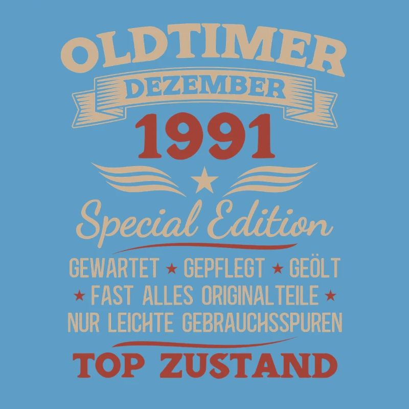 34. Geburtstag Geschenk Oldtimer Dezember 1991
