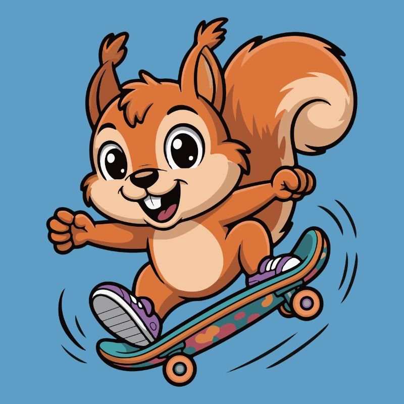 Skate-Eichhörnchen Sprinter