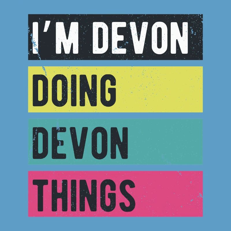 Ich bin Devon und mache Devon-Dinge in Retro-Farben