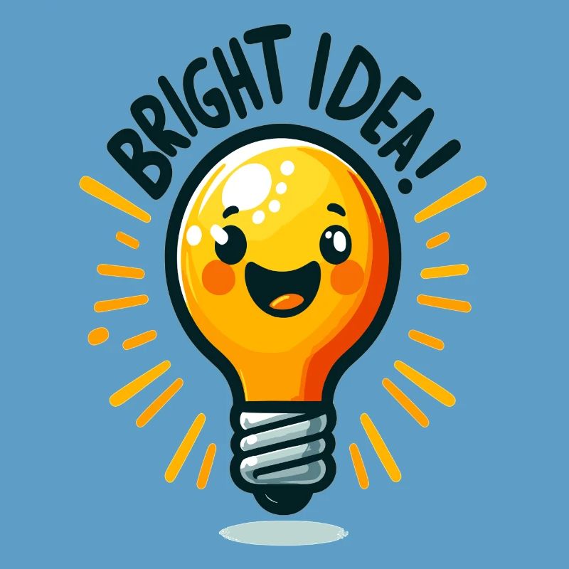 Cheerful Light Bulb Idea