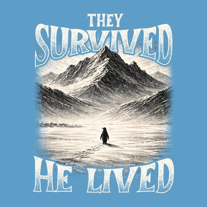 They Survived He Lived Penguin Meme Existential