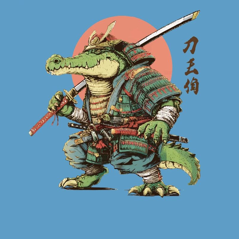 Gator Samurai Warrior