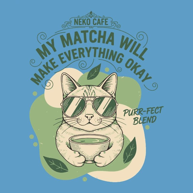 My Matcha Will Make Everything Okay Neko Cafe
