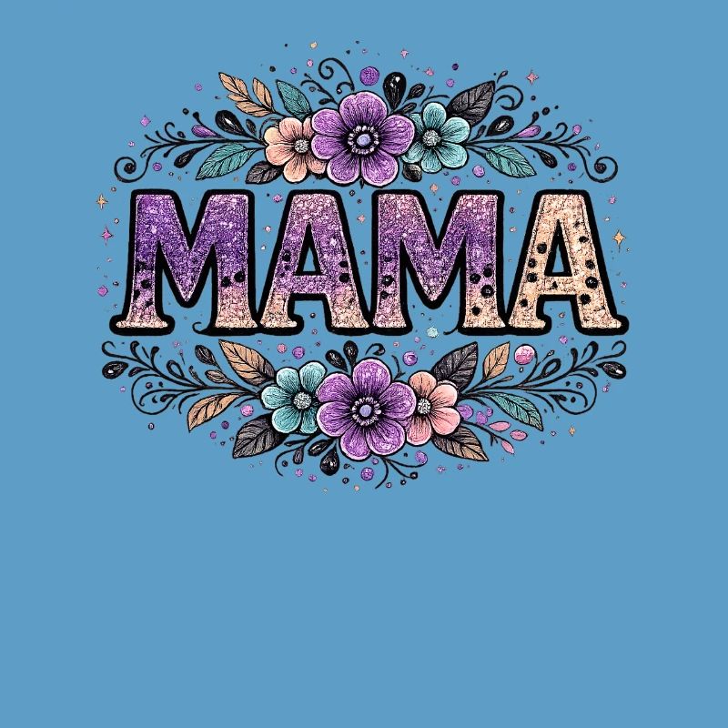 Mama-Geschenk: Retro-Mama-Visualisierung