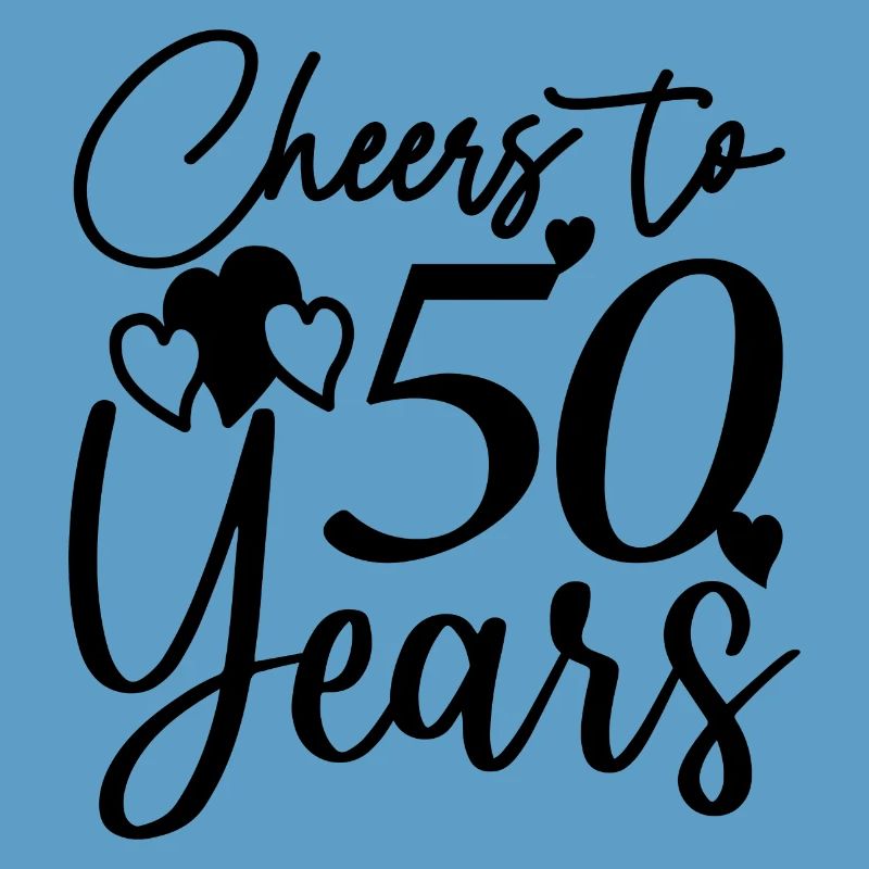 Cheers To 50 Years - Geburtstags- oder Jubiläumsgeschenk