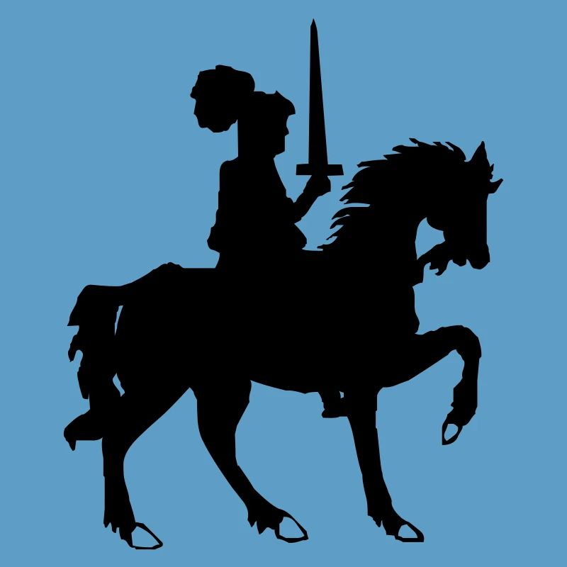 Chevalier avec épée et cheval