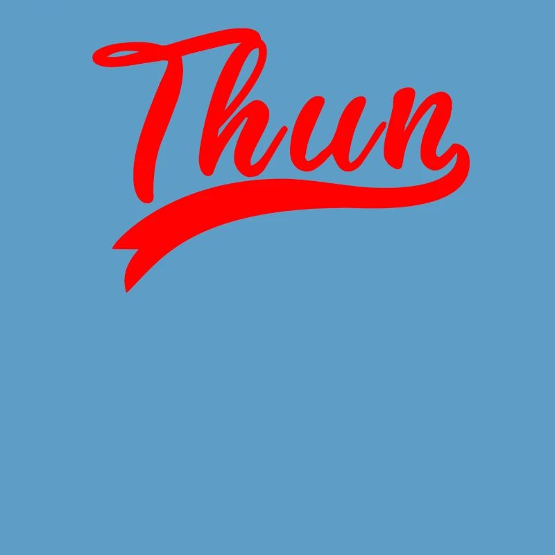 Thun Script Rot Logo